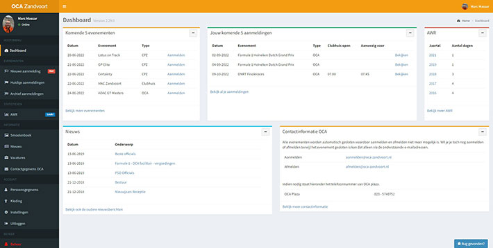 oca-dashboard OCA - Dashboard