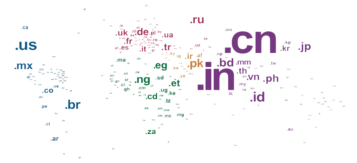 TLD worldmap